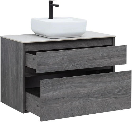 Тумба под раковину Aquanet Nova Lite 90 дуб рошелье (2 ящика) 00242267 Тумба под раковину Aquanet Nova Lite 90 дуб рошелье (2 ящика) 00242267