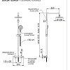 Душевая система Remer Elegance EQ32A8MPMD20 термостатическая Душевая система Remer Elegance EQ32A8MPMD20 термостатическая
