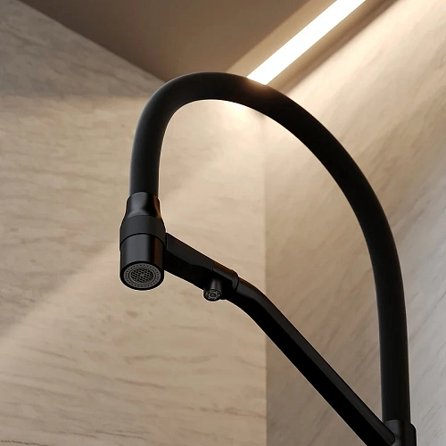 Смеситель для кухни Sancos Orta SC4008MB под фильтр, черный матовый Смеситель для кухни Sancos Orta SC4008MB под фильтр, черный матовый