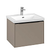 Картинка анонса товара «тумба под раковину villeroy &amp; boch subway 3.0 taupe / taupe c57701vm»