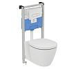 Картинка анонса товара «комплект 4 в 1 ideal standard p211601 с подвесным унитазом connect aquablade e047901, сидением e7127»