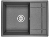Картинка анонса товара «кухонная мойка granula 6501, графит (чёрно-серый), кварц 650х495»