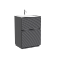 Тумба под раковину SANCOS Folk Floor FL60FGS 590х445х850 Grey soft, напольная Тумба под раковину SANCOS Folk Floor FL60FGS 590х445х850 Grey soft, напольная