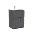 Тумба под раковину SANCOS Folk Floor FL60FGS 590х445х850 Grey soft, напольная Тумба под раковину SANCOS Folk Floor FL60FGS 590х445х850 Grey soft, напольная