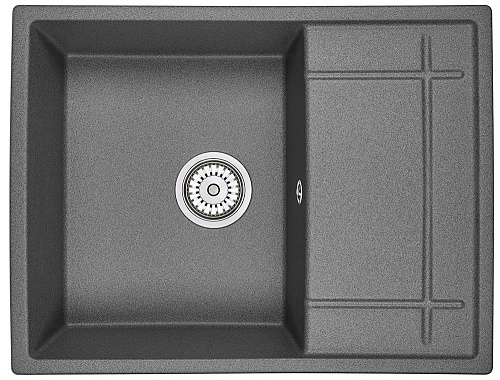 Кухонная мойка Granula 6501, ГРАФИТ (ЧЁРНО-СЕРЫЙ), кварц 650х495 Кухонная мойка Granula 6501, ГРАФИТ (ЧЁРНО-СЕРЫЙ), кварц 650х495