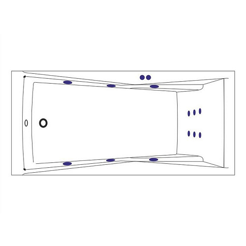 Акриловая ванна EXCELLENT Palace 170x75 LINE золото WAEX.PAL17.LINE.GL Акриловая ванна EXCELLENT Palace 170x75 LINE золото WAEX.PAL17.LINE.GL
