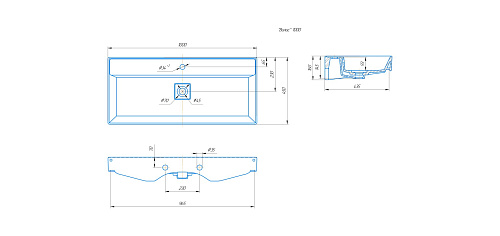 Раковина Kirovit Вилис 1000 4610119205164 Раковина Kirovit Вилис 1000 4610119205164