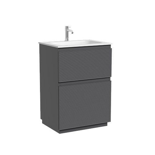 Тумба под раковину SANCOS Folk Floor FL60FGS 590х445х850 Grey soft, напольная Тумба под раковину SANCOS Folk Floor FL60FGS 590х445х850 Grey soft, напольная