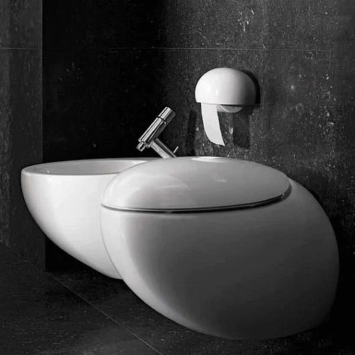 Унитаз подвесной Laufen Alessi Rimless 2097.1 безободковый (8.2097.1.400.000.1) Унитаз подвесной Laufen Alessi Rimless 2097.1 безободковый (8.2097.1.400.000.1)