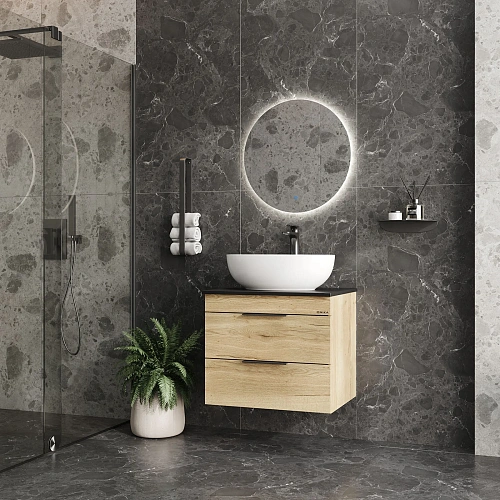 Тумба под раковину Onika Легран 60 см 106162 подвесная, дуб галифакс, под столешницу Тумба под раковину Onika Легран 60 см 106162 подвесная, дуб галифакс, под столешницу