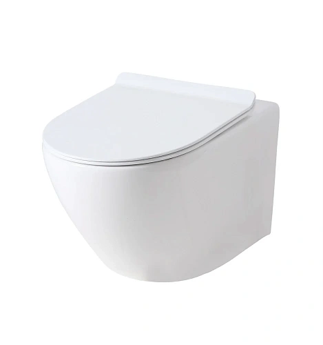 Унитаз подвесной Orange C07-100w безободковый, сиденье с микролифтом Унитаз подвесной Orange C07-100w безободковый, сиденье с микролифтом