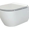 Унитаз подвесной Boheme Bianca 963-SET-2-MW с биде белый матовый с крышкой Унитаз подвесной Boheme Bianca 963-SET-2-MW с биде белый матовый с крышкой