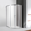Картинка анонса товара «душевой уголок cezares molveno-rh-2-110/90-p-cr 110x90см стекло рифленое, профиль хром»