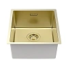 Кухонная мойка Paulmark YUNI 39 UN YU39-LG, светлое золото, 390х440мм Кухонная мойка Paulmark YUNI 39 UN YU39-LG, светлое золото, 390х440мм