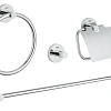 Комплект аксессуаров GROHE Essentials (4 предмета), хром (40776001) Комплект аксессуаров GROHE Essentials (4 предмета), хром (40776001)