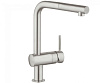 Картинка анонса товара «смеситель для кухни grohe minta touch с выдвижным изливом, суперсталь (31360dc0)»
