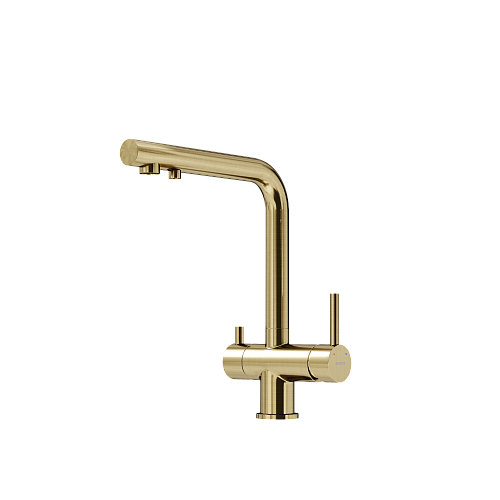 Смеситель для кухни SANCOS Foster SC4014BG с возможностью подключения фильтра, брашированное золото Смеситель для кухни SANCOS Foster SC4014BG с возможностью подключения фильтра, брашированное золото