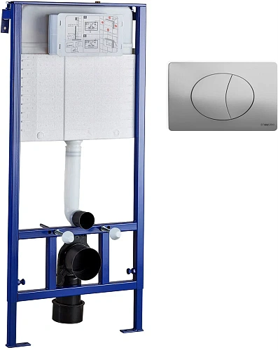 Инсталляция для унитаза STWORKI 510162 с кнопкой смыва 230822 хром глянцевый 559911 Инсталляция для унитаза STWORKI 510162 с кнопкой смыва 230822 хром глянцевый 559911