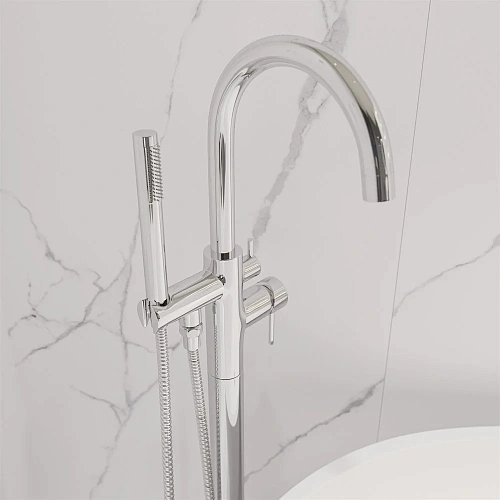 Смеситель для ванны STWORKI Эстерсунд ES-06cr 551364 напольный Смеситель для ванны STWORKI Эстерсунд ES-06cr 551364 напольный