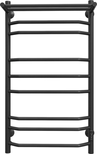 Полотенцесушитель электрический EWRIKA Сафо БР3 100х50, черный, с полкой 582343 Полотенцесушитель электрический EWRIKA Сафо БР3 100х50, черный, с полкой 582343