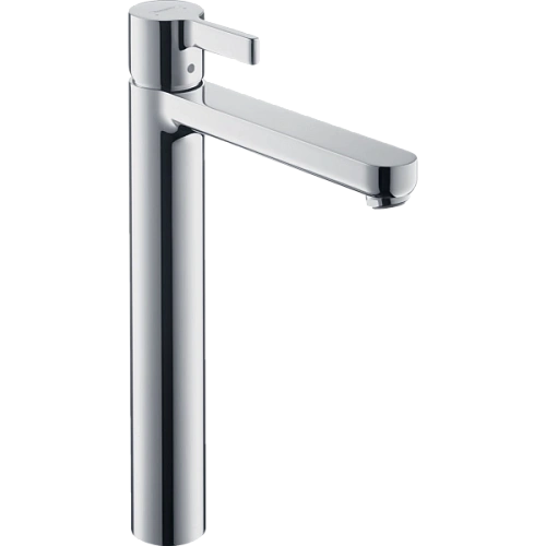 Смеситель для раковины Hansgrohe Metris S Highriser, без сливного набора 31023000, хром Смеситель для раковины Hansgrohe Metris S Highriser, без сливного набора 31023000, хром