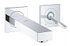 Картинка анонса товара «смеситель для раковины grohe eurocube joy на 2 отверстия (излив 170 мм), хром (19997000) внешняя час»