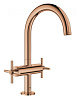 Картинка анонса товара «смеситель для раковины grohe atrio new двухвентильный на 1 отверстие, крестобразная ручка, размер l, 21019da3»