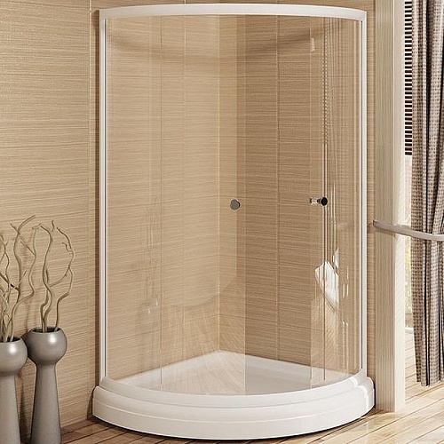 Душевой уголок Radomir Найт 110 1-03-1-0-0-0050 радиальный, стекло прозрачное, поддон с каркасом и сифоном, профиль белый Душевой уголок Radomir Найт 110 1-03-1-0-0-0050 радиальный, стекло прозрачное, поддон с каркасом и сифоном, профиль белый