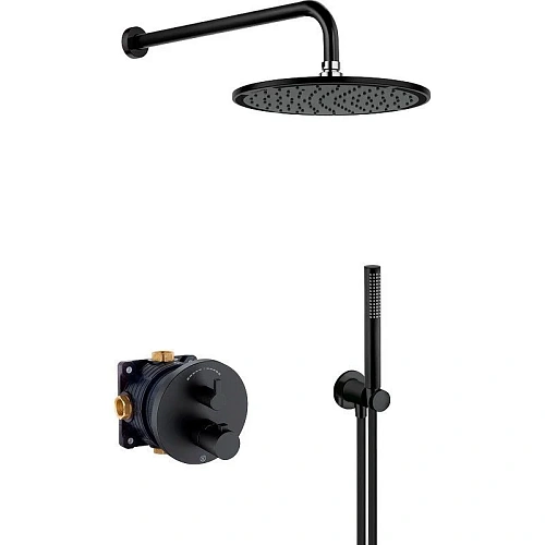 Душевая система Kludi NOVA FONTE 208313915 черный матовый Душевая система Kludi NOVA FONTE 208313915 черный матовый