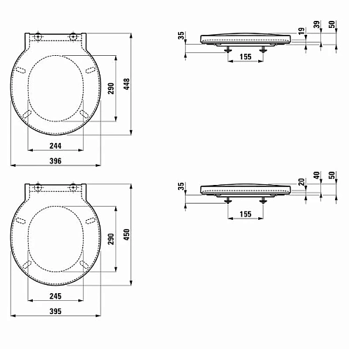Крышка-сиденье Laufen Val 8.9428.1.000.000.1 с микролифтом Крышка-сиденье Laufen Val 8.9428.1.000.000.1 с микролифтом