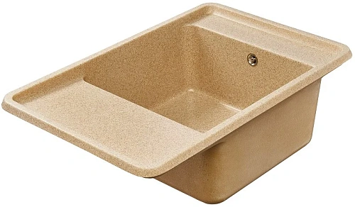 Кухонная мойка Aquaton Беллис 78 1A725032BS220 из литого мрамора, песочный Кухонная мойка Aquaton Беллис 78 1A725032BS220 из литого мрамора, песочный