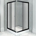 Душевой уголок Radomir Дрим 110 1-03-6-0-0-1201 квадратный, стекло матовое, поддон с каркасом и сифоном, профиль черный Душевой уголок Radomir Дрим 110 1-03-6-0-0-1201 квадратный, стекло матовое, поддон с каркасом и сифоном, профиль черный