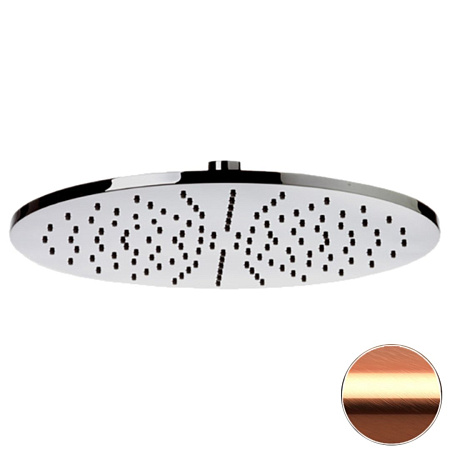 Верхний душ Remer 359MM30RPX с шарнирным соединением 30 см, медь брашированная