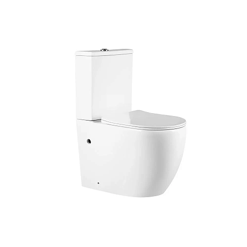 Чаша напольного унитаза Vincea Globo VT2B-34 белая, ультратонкое сиденье soft-close, P-trap Чаша напольного унитаза Vincea Globo VT2B-34 белая, ультратонкое сиденье soft-close, P-trap