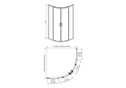 Душевой уголок Aquatek АРИЯ AQ ARI RO 09020GM двери раздвижные 900x900x2000, профиль оружейная сталь, стекло прозрачное Душевой уголок Aquatek АРИЯ AQ ARI RO 09020GM двери раздвижные 900x900x2000, профиль оружейная сталь, стекло прозрачное