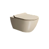Унитаз подвесной GSI PURA безободковый Swirlflush бежевый матовый (881508) без сиденья