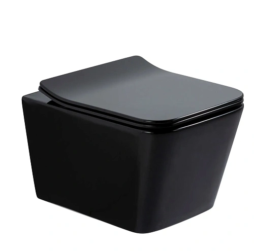 Унитаз подвесной Gid Tr2144BL 62224Y черная глянцевая 52x36x33.5 с крышкой микролифт Унитаз подвесной Gid Tr2144BL 62224Y черная глянцевая 52x36x33.5 с крышкой микролифт