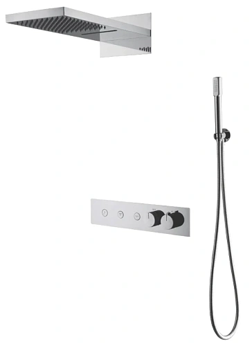 Душевая система Boheme FUSION 131-G с термостатом GOLD встраиваемая Душевая система Boheme FUSION 131-G с термостатом GOLD встраиваемая