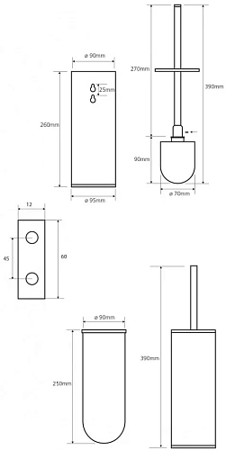 Ершик для унитаза Bemeta OMEGA 102313066 Ершик для унитаза Bemeta OMEGA 102313066