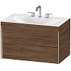 Картинка анонса товара «тумба с раковиной duravit xviu xv4615tb121c 80 см орех темный»