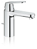 Картинка анонса товара «смеситель для раковины grohe eurosmart cosmopolitan с донным клапаном, средний излив, хром (2332500d»