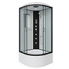 Картинка анонса товара «душевая кабина niagara classic ng-6709-14f (1000х1000х2150) высокий поддон (45см) стекло прозрачное черные профиля 67091414f»