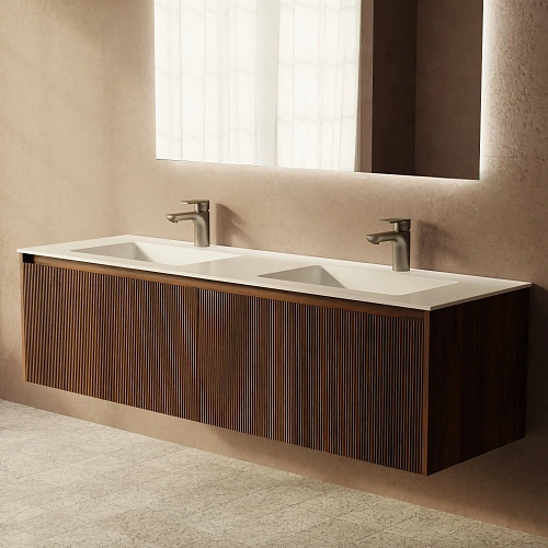 Тумба под раковину ArtDecco Camilla 150 ACM15W22D000 подвесная, черный орех Тумба под раковину ArtDecco Camilla 150 ACM15W22D000 подвесная, черный орех