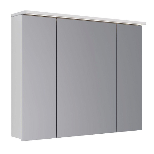 Зеркальный шкаф Lemark ZENON 100х80 с козырьком-подсветкой, с розеткой, белый LM100ZS-Z Зеркальный шкаф Lemark ZENON 100х80 с козырьком-подсветкой, с розеткой, белый LM100ZS-Z