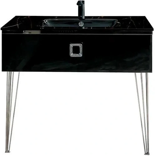 Тумба под раковину Boheme Lucido 80 см глянцевый черный 770-080-GB Тумба под раковину Boheme Lucido 80 см глянцевый черный 770-080-GB