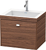 Картинка анонса товара «тумба с раковиной duravit brioso br4600o1021 60 см орех темный»