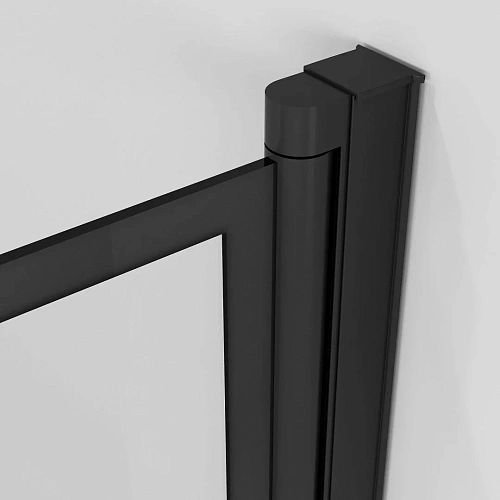 Шторка на ванну Niagara Nova NG-08-90BLACK (90x140) черный матовый, стекло прозрачное с рисунком клетка Шторка на ванну Niagara Nova NG-08-90BLACK (90x140) черный матовый, стекло прозрачное с рисунком клетка