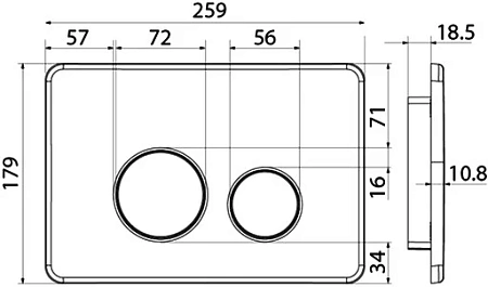 Клавиша смыва IDDIS Unisteel (UNS10S0i77) нержавеющая сталь 010 Клавиша смыва IDDIS Unisteel (UNS10S0i77) нержавеющая сталь 010