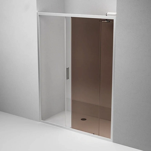 Душевая дверь AM.PM Gem W90G-150-1-195MG 150х195, стекло тонированное, профиль хром матовый Душевая дверь AM.PM Gem W90G-150-1-195MG 150х195, стекло тонированное, профиль хром матовый