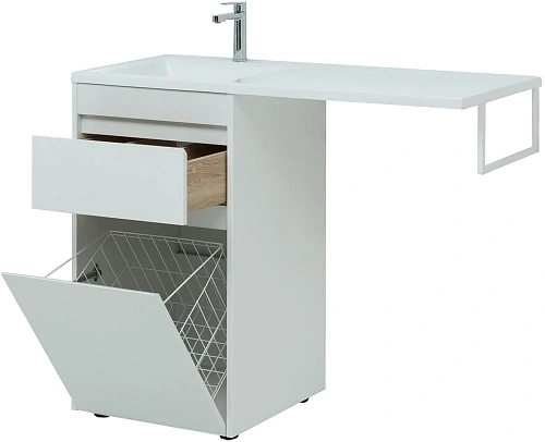 Тумба под раковину Aquanet Токио 58 белый (напольная, 1 ящик) 00239290 Тумба под раковину Aquanet Токио 58 белый (напольная, 1 ящик) 00239290